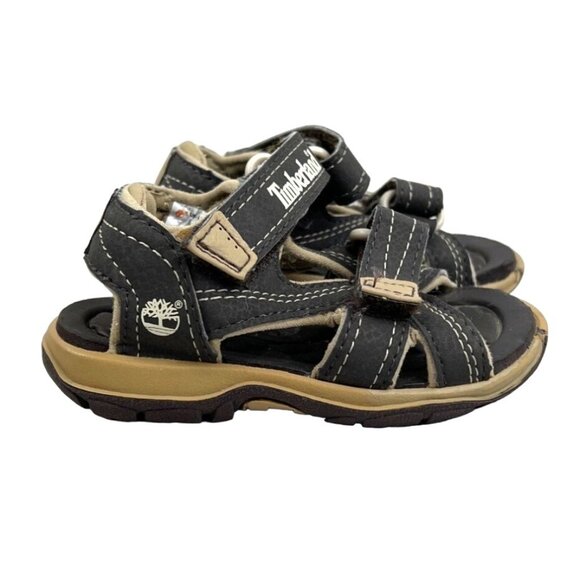 Timberland Mad River 2-Strap Fisherman Sandals Toddler Shoes Size 5 Brown 43862 - Picture 4 of 8